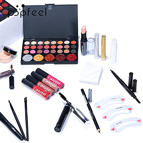 Makeup Sets For Women Brush Sets(Eyeshadow,Primer,Concealer,lipstick,lipgloss,Eyeliner,Eyebrow,Makeup brushe,Mascara &more) (27 sets A)