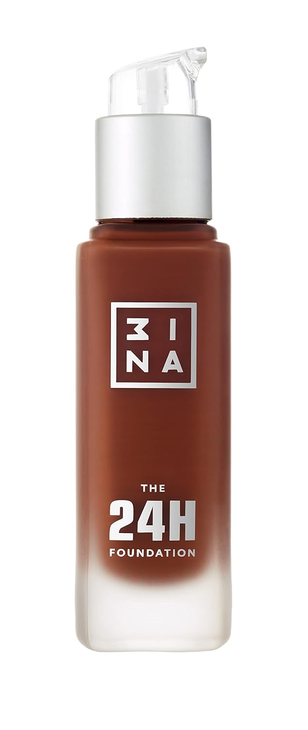 3INA The 24H Foundation 675-24H Long-Wearing Formula - Medium To High Buildable Coverage - Smooth Matte Finish - Expanded Shade Selection - Waterproof, Cruelty Free, Vegan Makeup - 1.01 Oz