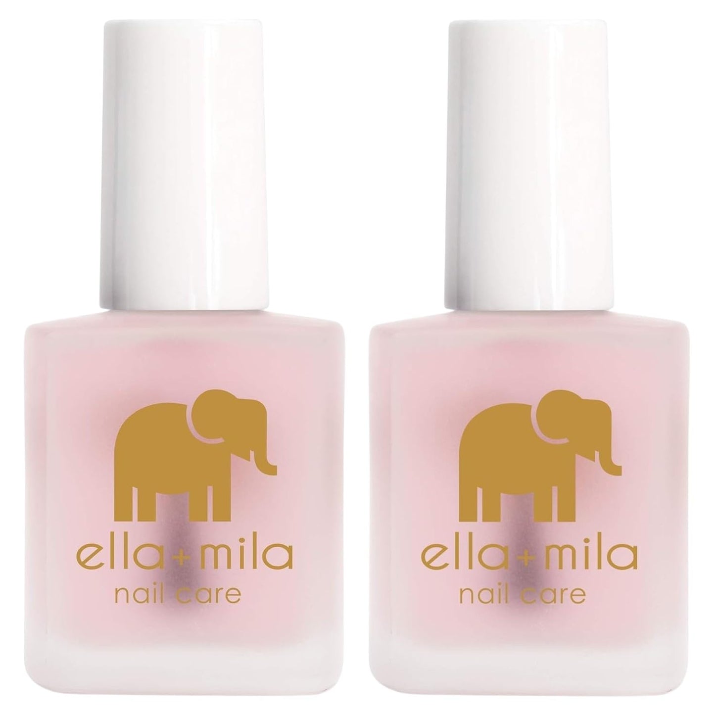 ella+mila "First Aid Kiss" Nail Strengthener and Growth Treatment - Nail Repair Solution & Growth Treatment for Thin, Brittle & Damaged Nails - Nail Hardener with Vitamin E (2-Pack)