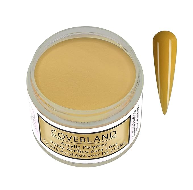Tones Coverland Acrylic Nail Powder " Sunny Honey" - Limited Edition Acrylic Powder for Nail Design, Sculpting, and Masking Nail Bed Imperfections - Professional Acrylic Nail Supplies - (1.5 Oz)