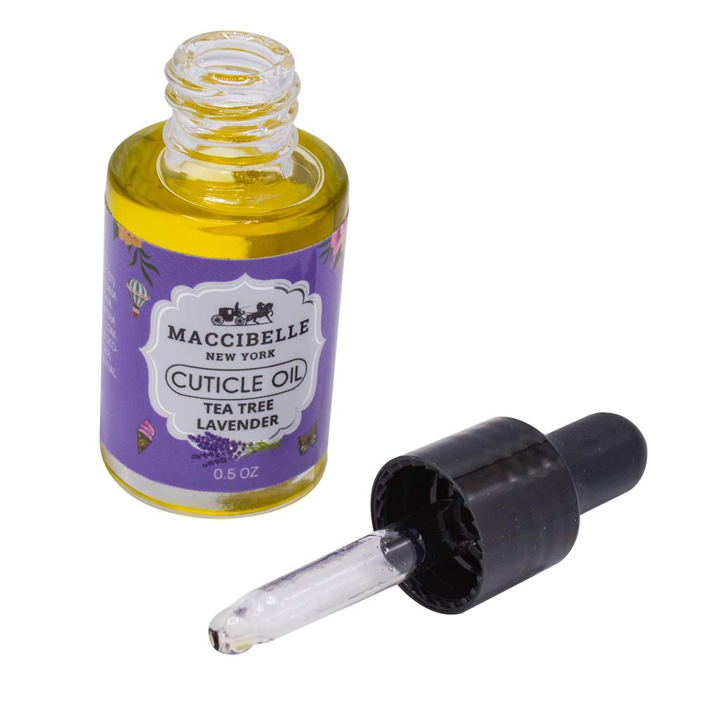 Maccibelle Cuticle Oil 0.5 oz - Heals Dry Cracked Cuticles (Lavender, 0.5 Fl Oz (Pack of 1))