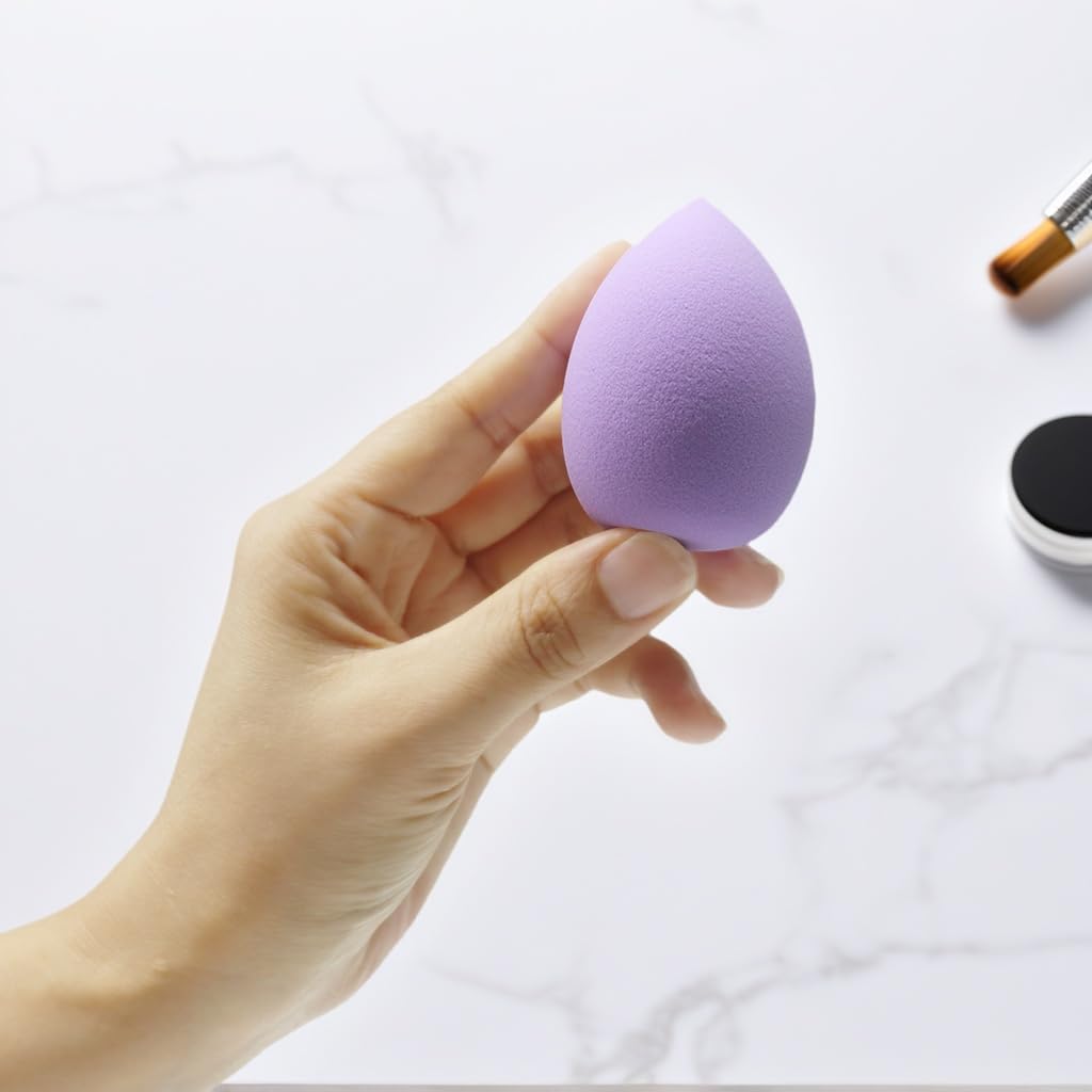 6PCS makeup Sponge Set Latex Free and High-definition Set of makeup Wonder blender For Powder Cream and Liquid, Super Soft Wonder Beauty Cosmetic Dry & Wet Multi-Use