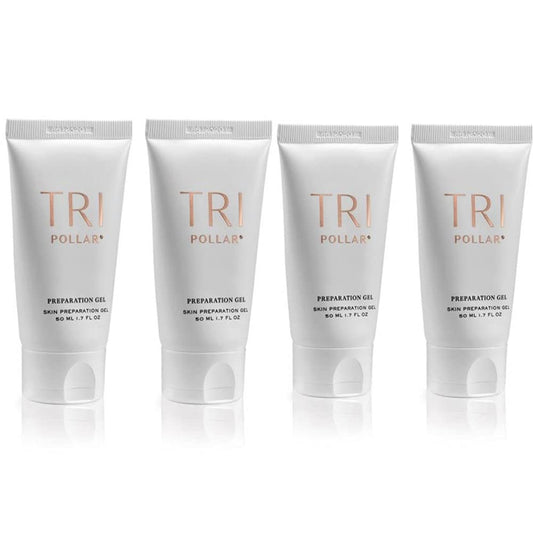 TriPollar Stop Preparation Gel 50ml (X4) - High Radio Frequency Skin Tightening Facial Machine Gel - Professional Home RF Anti-Aging Formula - Compatible with TriPollar Stop Devices - FDA Cleared
