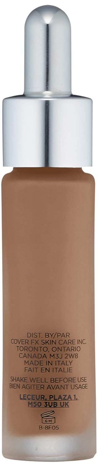 COVER FX Custom Cover Drops, Multi-Use Shade-Adjusting Liquid Foundation and Concealer Makeup, Vegan & Cruelty-Free Lightweight Skin Enhancer, 0.25 Fl Oz, G Deep 3