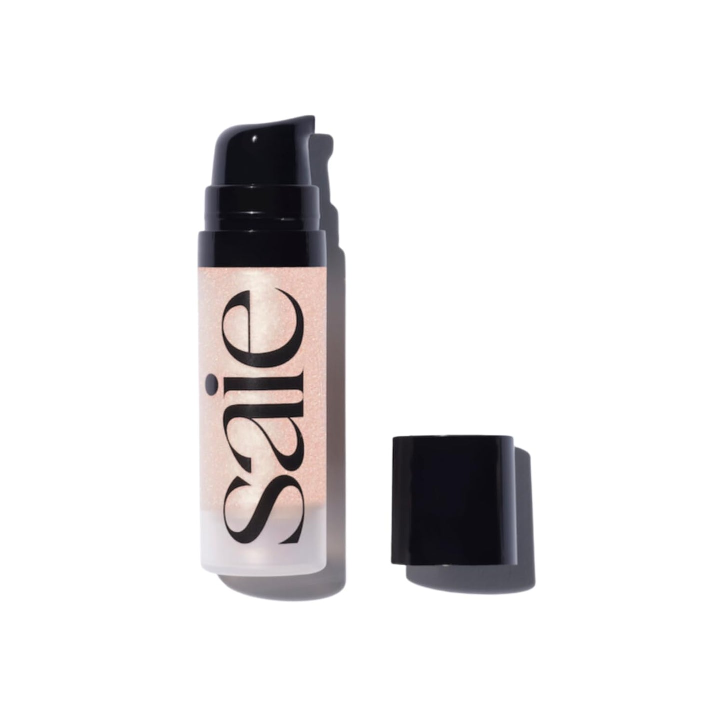 Saie Mini Glowy Super Gel - Hydrating Makeup Primer and Illuminating Glow Serum Enriched with Vitamin C and Squalane Oil - All-Over Liquid Highlighter Makeup for Instant Glass Skin - Roseglow (0.5 oz)