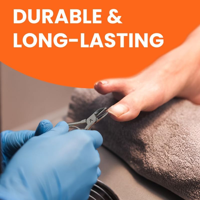 Kohm Ingrown Toenail Clippers | Super Control Cuticle Trimmer & Wide Jaws – Precision Stainless Steel Nail Nippers for Thick & Ingrown Nails | Podiatrist-Recommended Toe Nail Cutter