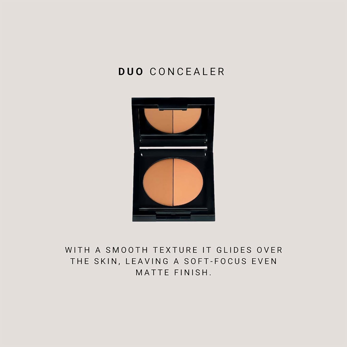 Idun Minerals- Duo Concealer- Double-Shade Compact Creamy Concealer- Smooth Texture Hides Imperfections- Even Matte Finish- Provides Full Coverage And Long Lasting Results- Strandgyllen- 0.1 Oz
