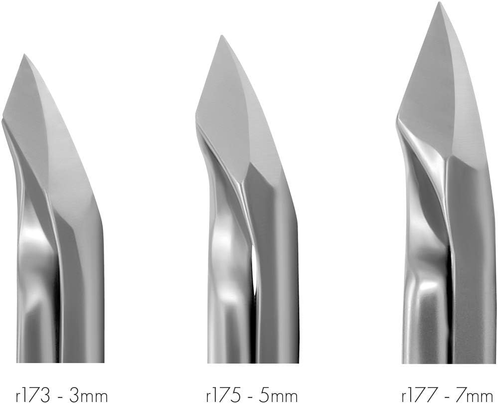 GERMANIKURE Standard Professional Cuticle Trimmer - 3/4 Full Jaw Nipper - Ethically Made in Germany - FINOX Stainless Steel Sharp Cuticle Remover in Leather Case – Manicure Tool, r177, 7mm