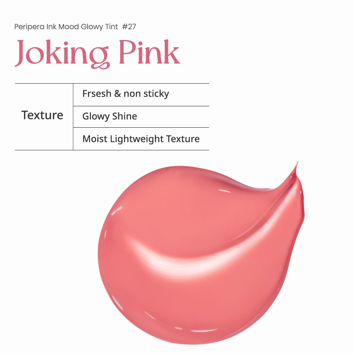 Peripera Ink Mood Glowy Tint (027 JOKING PINK)