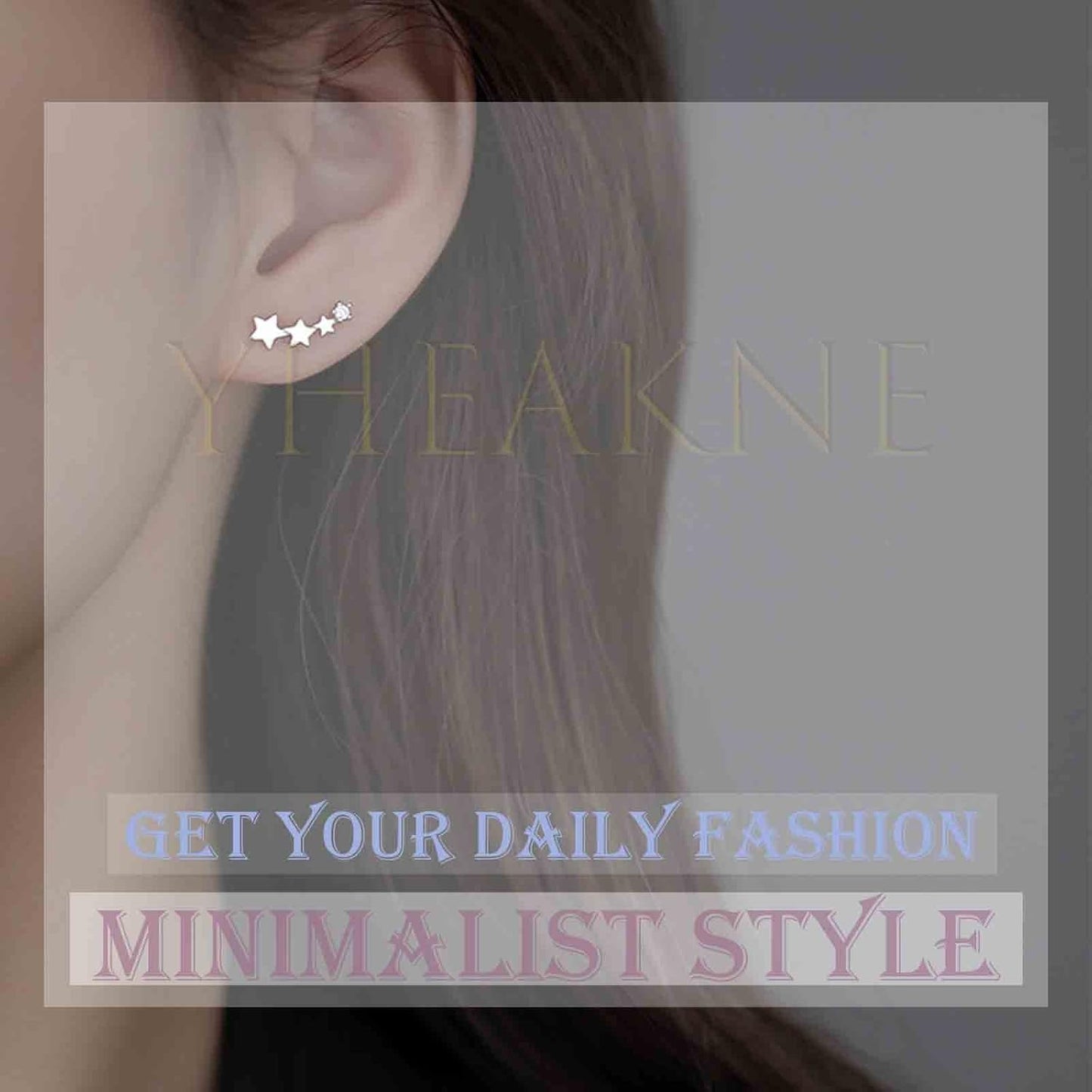 Boho Crystal Ear Cuff Earrings Gold Cz Pave Conch Ear Cuffs Earrings Rhinestone Hoop Cuff Earrings Non Pierced Earrings Jewelry for Women and Girls