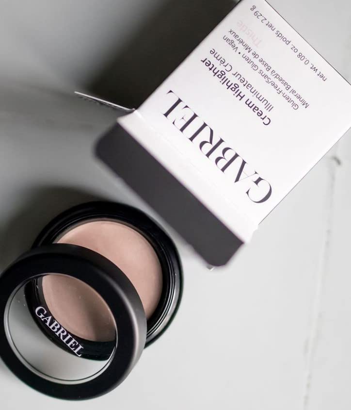 Gabriel Cosmetics Thistle Cream Highlighter, 3-in-1 Smooth Finish for Eyes,Lips, & Cheeks for sun kissed glow. Natural, Paraben Free, Vegan, Gluten-free, Cruelty-free, Non GMO, 0.08 oz. (Thistle)