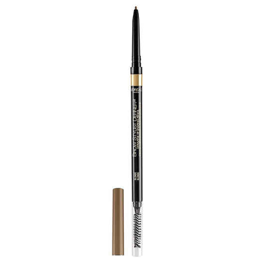 L'Oreal Paris Makeup Brow Stylist Definer Waterproof Eyebrow Pencil, Ultra-Fine Mechanical Pencil, Draws Tiny Brow Hairs and Fills in Sparse Areas and Gaps, Blonde, 0.003 Ounce (Pack of 1)