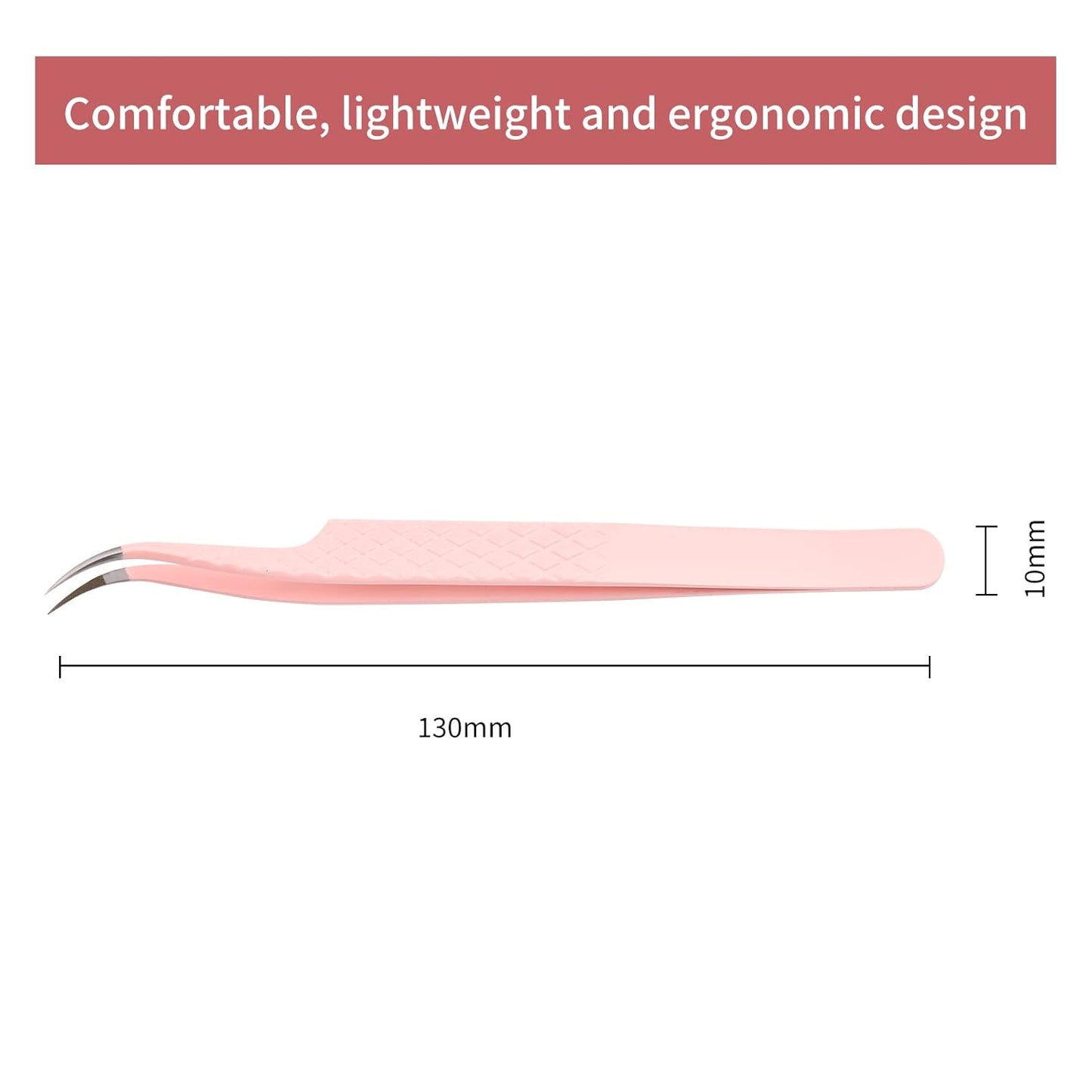 Eyelash Extension Tweezers FADLASH Volume Lash Tweezers Precision Curved Tip Lash Extension Tweezers Isolation & Volume Techniques Professional Application Tools