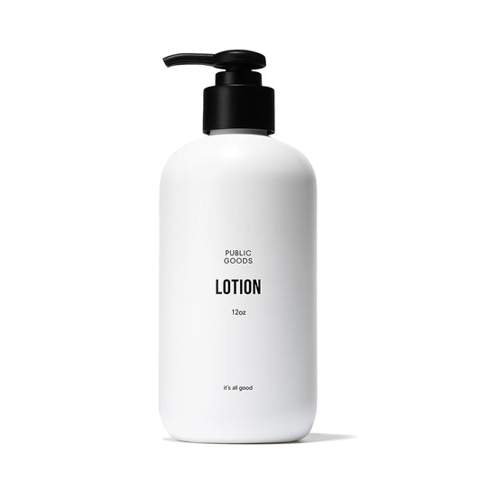 Public Goods Body & Hand Lotion for Women & Men | Natural Moisturizing Daily Lotion for Dry & Itchy Skin | Paraben & Sulfate Free | Made with Organic Essential Oils | Made in Canada | 12 Fl Oz Bottle