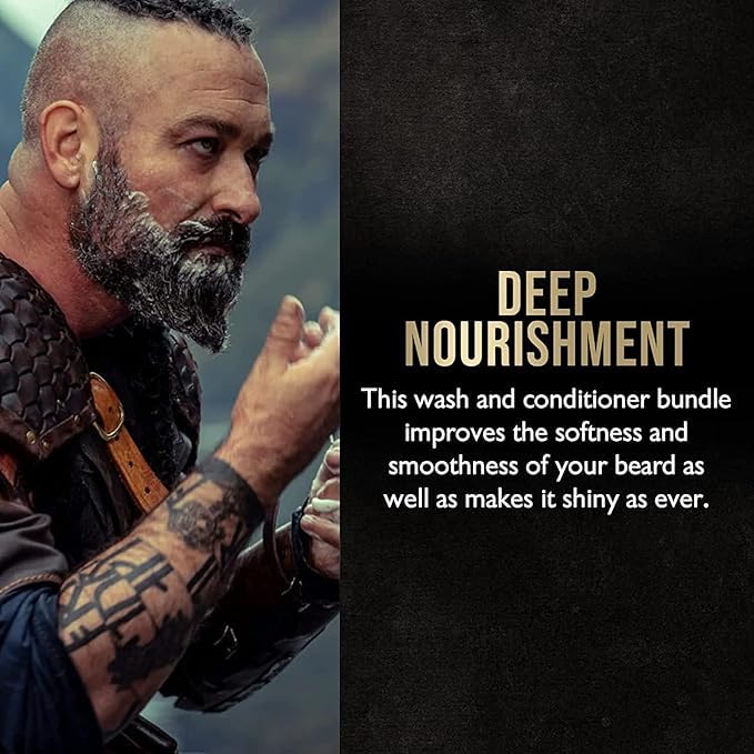 The Beard Struggle - Marksman's Beard Conditioner - Hoenir's Poem, Gold Collection - Nourish, Softens, & Strengthens Beard - Radiance Beard Conditioner for Men (8 Fl oz)