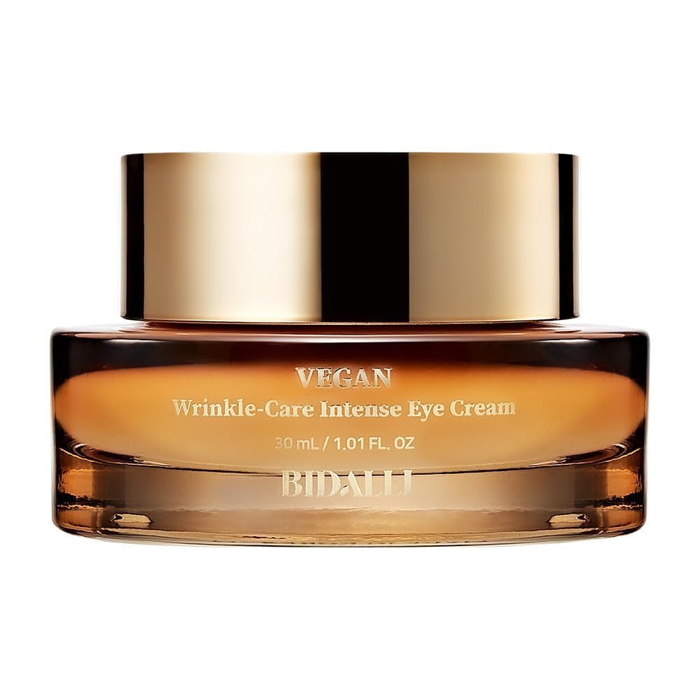 Vegan Wrinkle Care Intense Eye Cream for Anti-Aging Care, Dark Circle, Elasticity, Hydration - Korean Skin Care - 100% Vegan, Clean & Cruelty-Free & Clean Beauty (30ml / 1.01Fl. Oz)