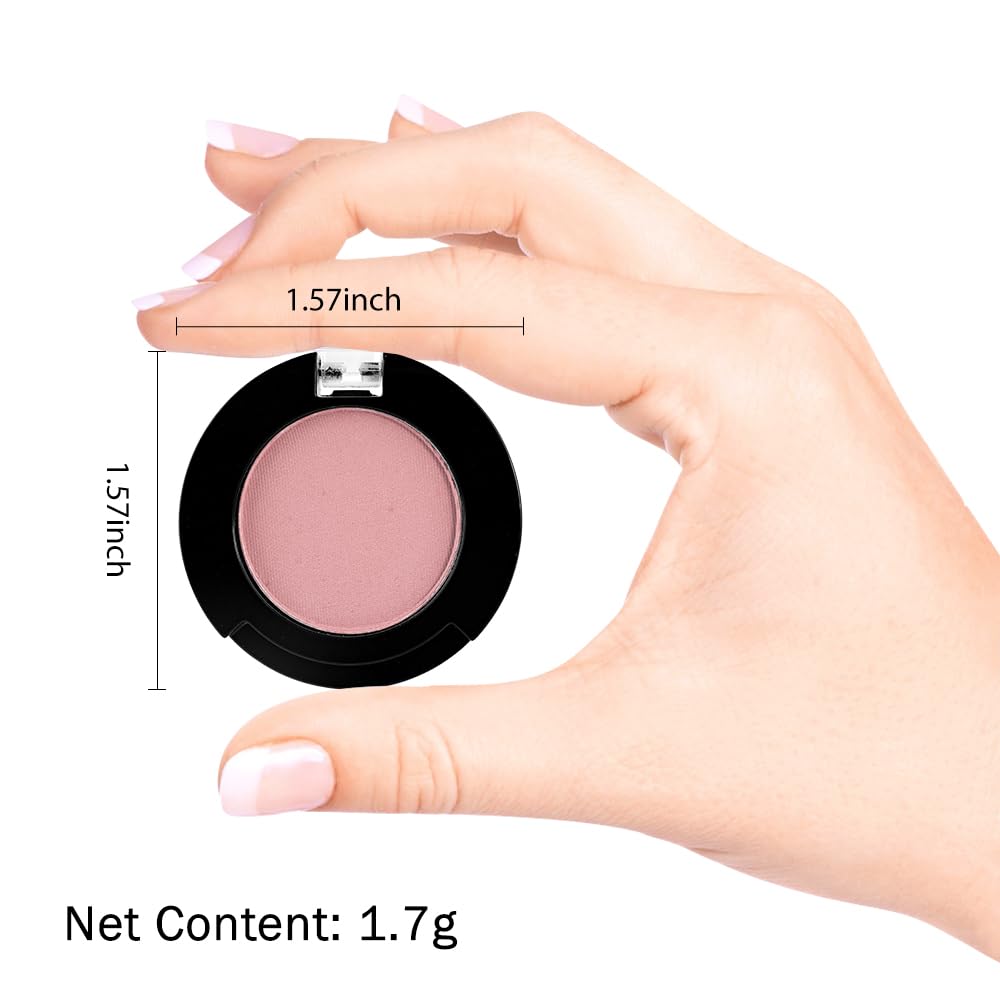 Monochrome Matte Eyeshadow Makeup Palette, Highly Pigmented Cocoa Red Color Eyeshadow Palette,Matte Pressed Powder Eye shadow Makeup,Single Vegan Eye Shadow,Daily Evening Women Girls Eyeshadow Gift13#