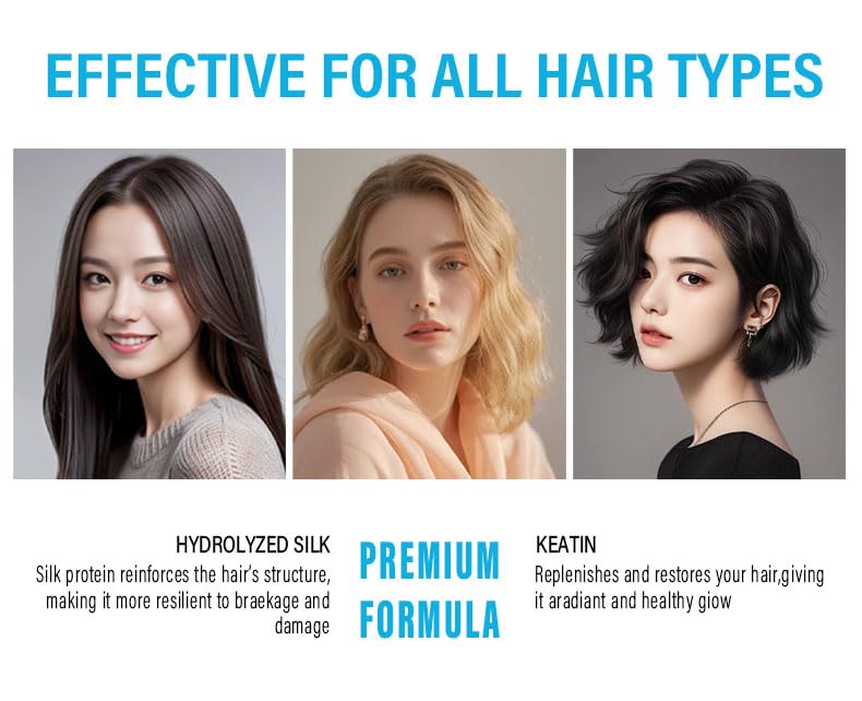 UTOGRU Keratin Hair Serum for Frizzy and Damaged Hair - Styling & Moisturizing Oil Capsules With Avocado, Leave-in Anti Frizz Vitamins A, E & B5