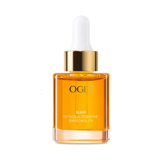Ogee Natural Retinol Bakuchiol Serum 2% Elixir - Certified Organic Face Serum for Wrinkles and Fine Lines