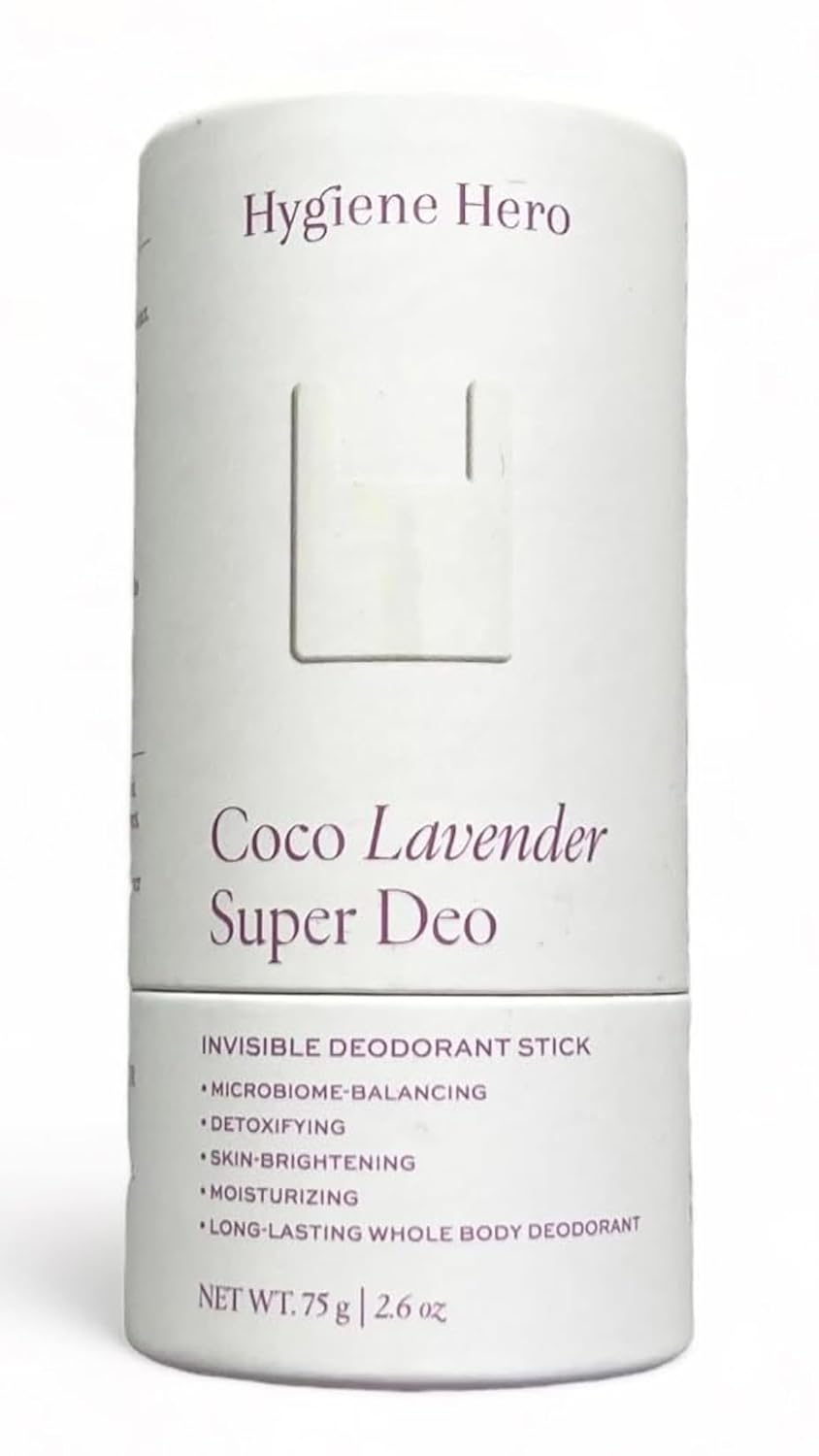 Super Deo - Coco Lavender | Invisible Deodorant Stick | Natural Deodorant for Men and Women | Aluminium Free | Mitigate Ingrown Hair | Night Blooming Jasmine and Ylang Ylang Scent