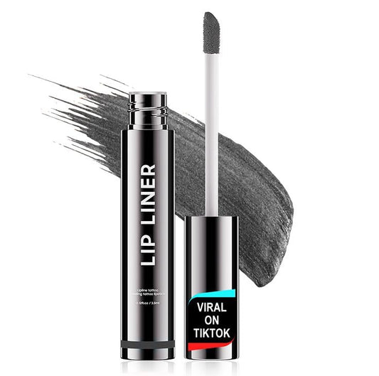 OETUIOW Lip Tint Stain Peel Off - Waterproof Lip Liner Stain, Moisturizing Long-Lasting Lip Stain, Create A Natural Lip Color, Enhancing Complexion for All Skin Types (Black, 0.12 Fl Oz (Pack of 1))
