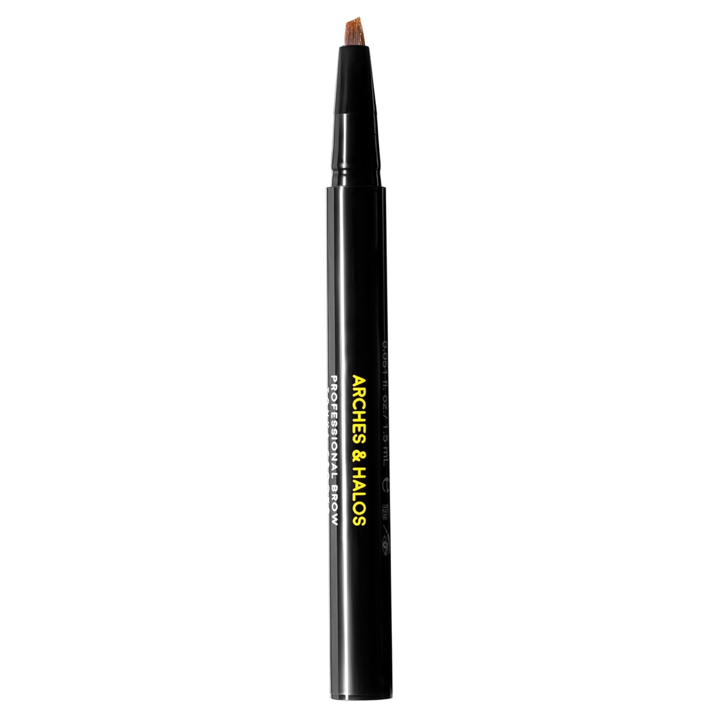 Arches and Halos Angled Bristle Tip Waterproof Brow Pen - Water Based and Smudge Proof Eyebrow Pencil - Extended Wear - Sunny Blonde - 0.051 oz