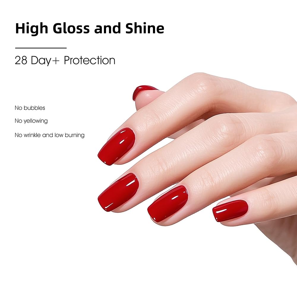 VENALISA 2 Pcs No Wipe Matte Top Coat and Glossy Gel Top Coat Set- High Shiny Long Lasting Clear Gel Nail Polish Kit, Soak Off Nail Art Home and Professional Manicure