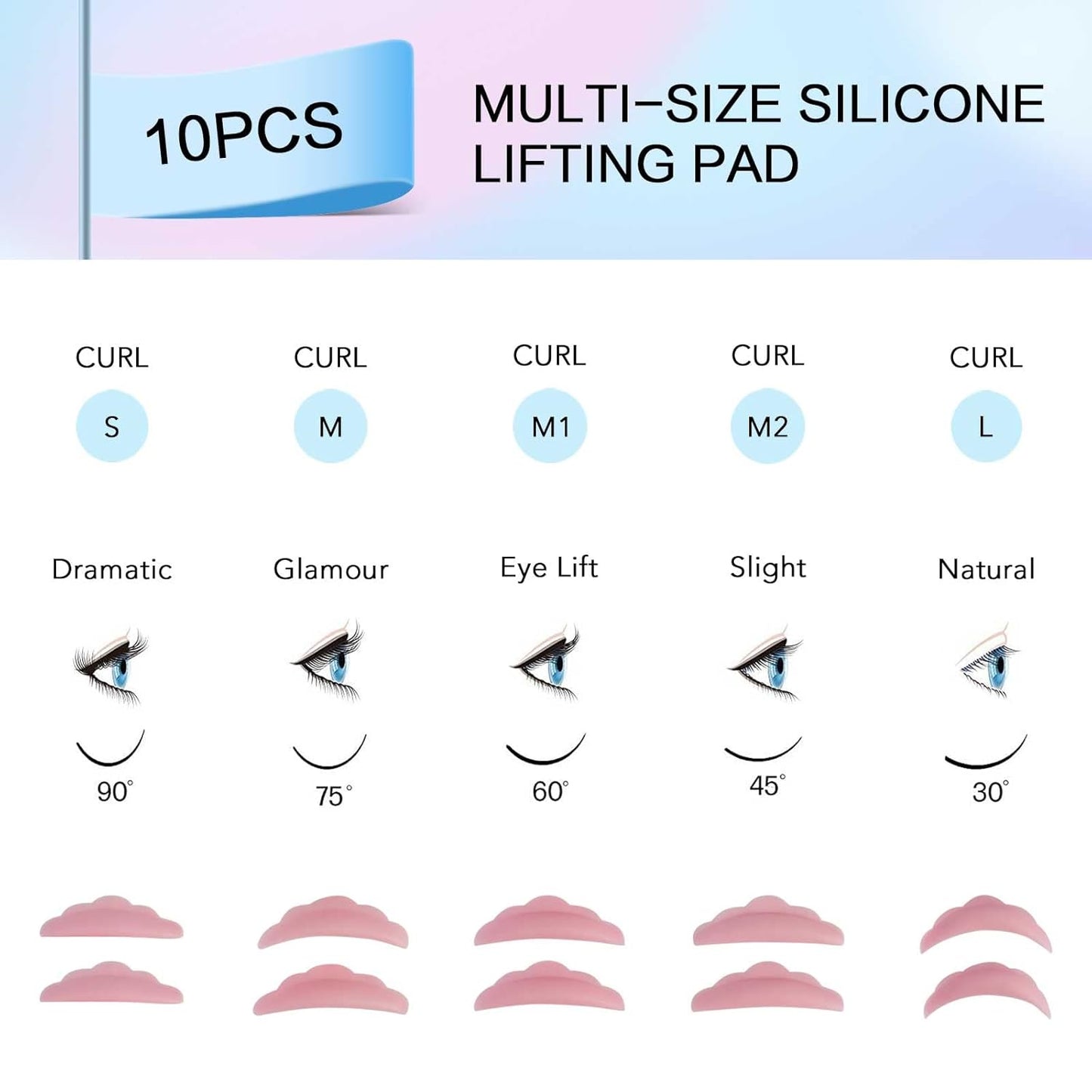 PERMANIA Lash Lift Kit, Lash Perm Kit, Fast Eyelash Lifting 5 Minutes DIY at Home with Strong Glue Disposable Sachet Lash Lifting Kit Last 6 Weeks (15pcs）