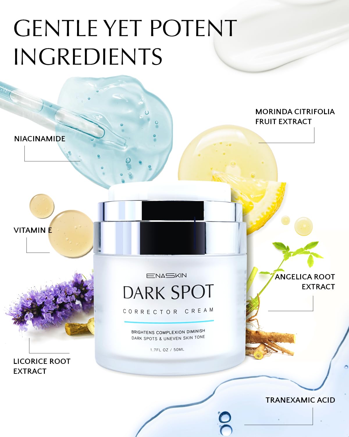 Dark Spot Remover for Face and Body: Hyperpigmentation Treatment - Natural Ingredient - Freckle/Melasma/Sun Spot/Age Spot Remover - Dark Spot Corrector Cream for Women and Men