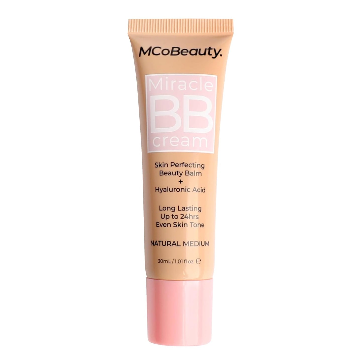 MCoBeauty Miracle BB Cream, Medium Beige, Skin-Perfecting Coverage for Effortless Beauty, Vegan, Cruelty Free Cosmetics