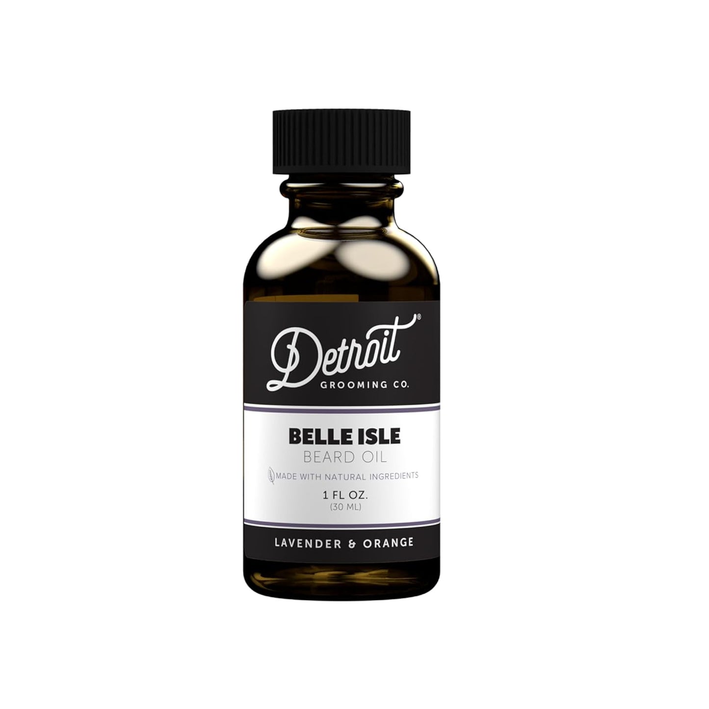 Detroit Grooming Co. Beard Oil – All-Natural, Hydrating Formula with Natural Oils, Vitamin E – Belle Isle Beard Oil (Lavender & Orange Scent) – 1 oz