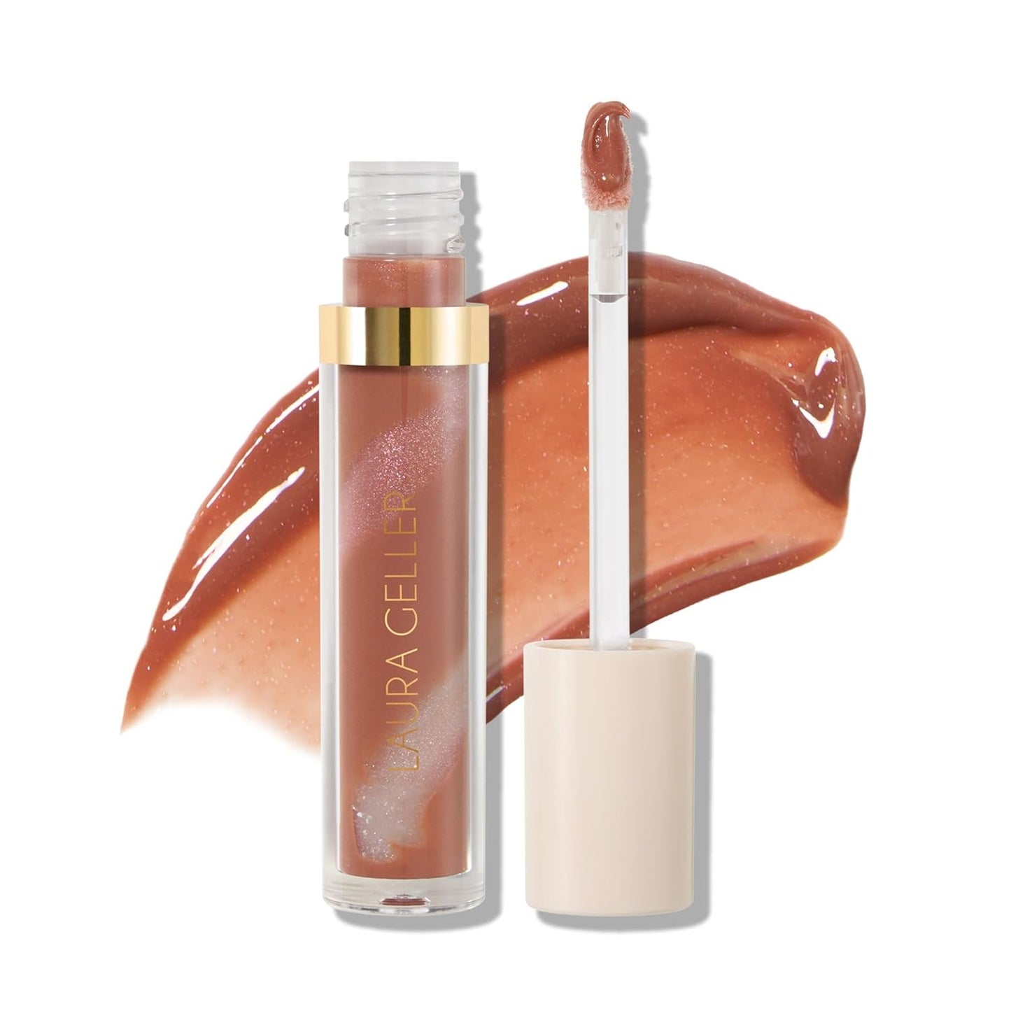 LAURA GELLER NEW YORK Italian Marble Glossy Lip Tint - Moisturizing Lip Gloss - Enriched with Shea, Mango and Cocoa Butters (03 Summer Paloma)