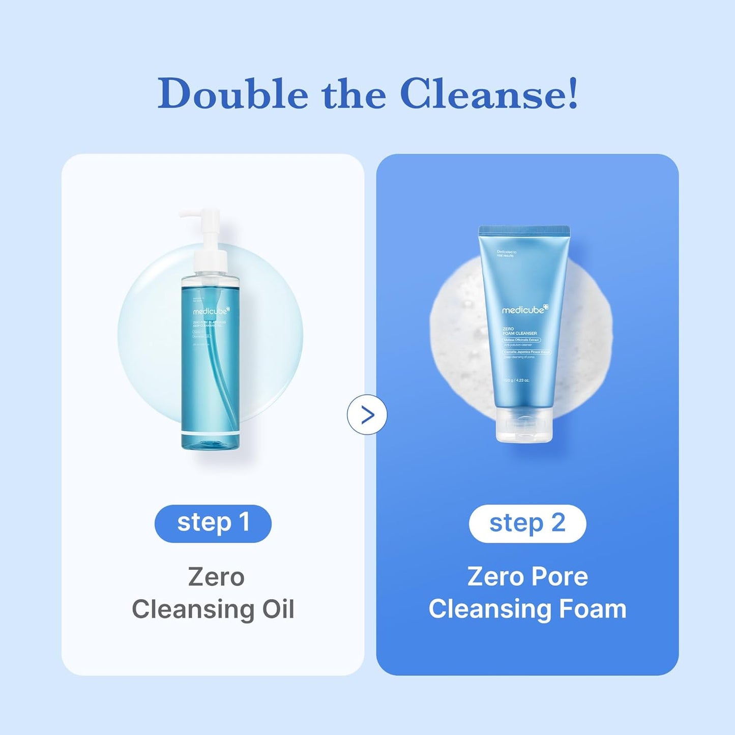 medicube Zero Foam Cleanser for Sensitive Skin - Sebum Control, Moisture Balance, and Pore Minimization | Korean Skincare
