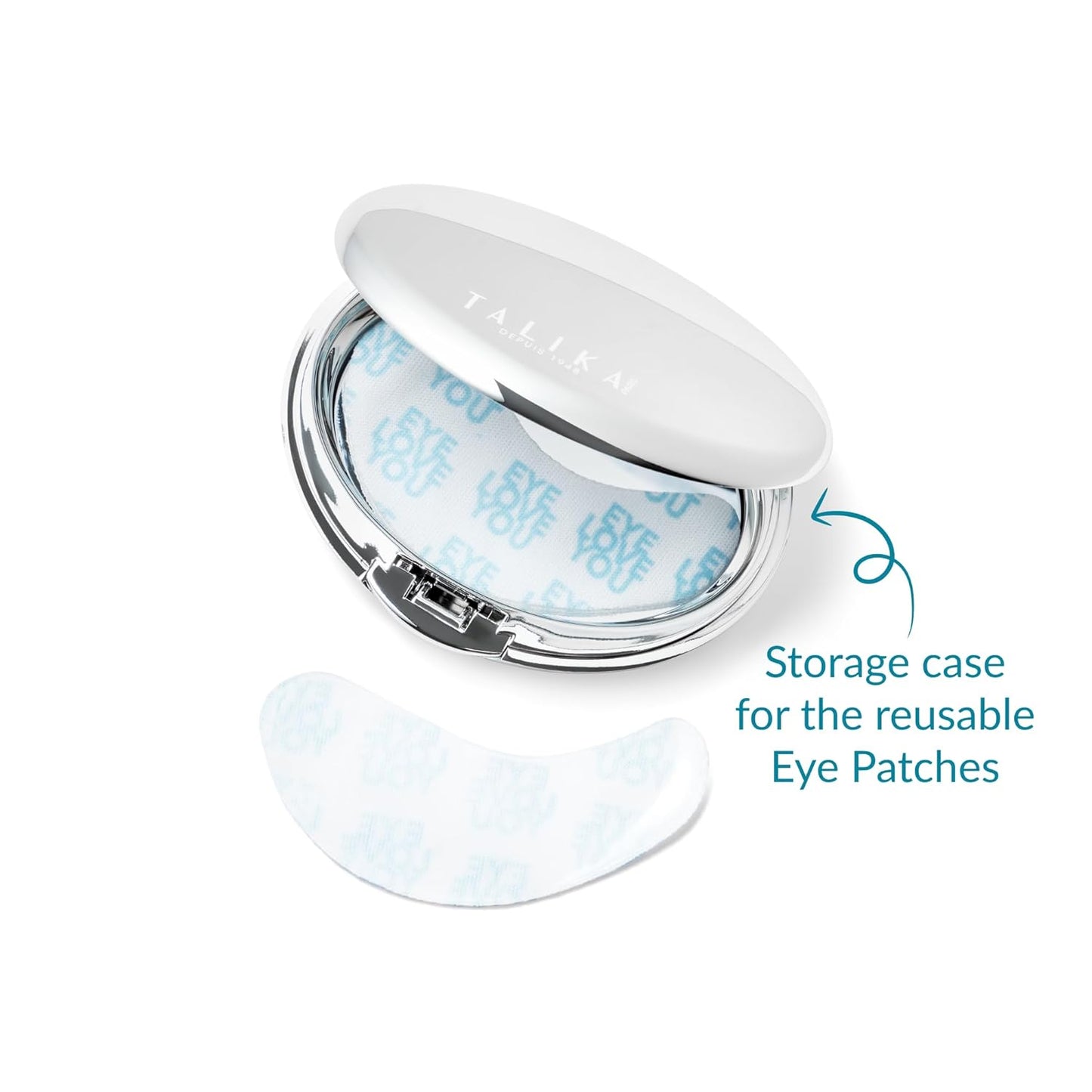 Talika Eye Therapy Patch - Instant Smoothing Eye Patches - Mask For Dark Circles & Tired Eyes - 6 Pairs Reusable & Travel Case