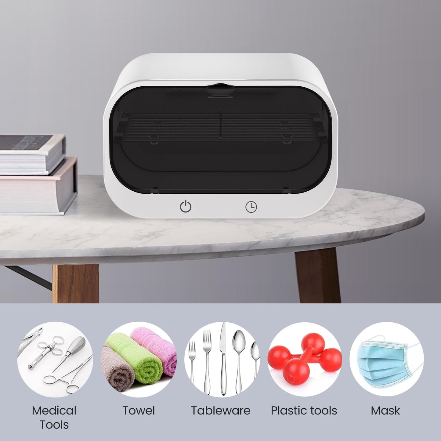 Nail Tool Cleaning Machine, 12L Large Capacity Cleaning Box, Multi-functional Cleaning Tool for Mobile Phone, Baby Bottle, Nail, Toys, Key