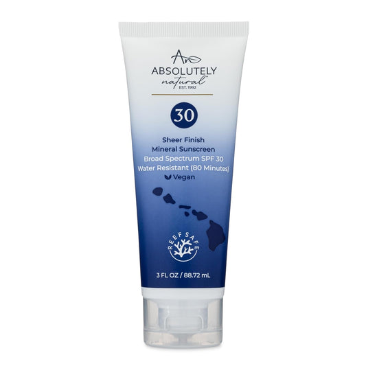 SPF 30 Mineral Sunscreen - Broad Spectrum Water Resistant Moisturizer Lotion For Body & Face - With Non-Nano Zinc Oxide, Vitamin E, & Antioxidants - Made in USA, 3 Oz