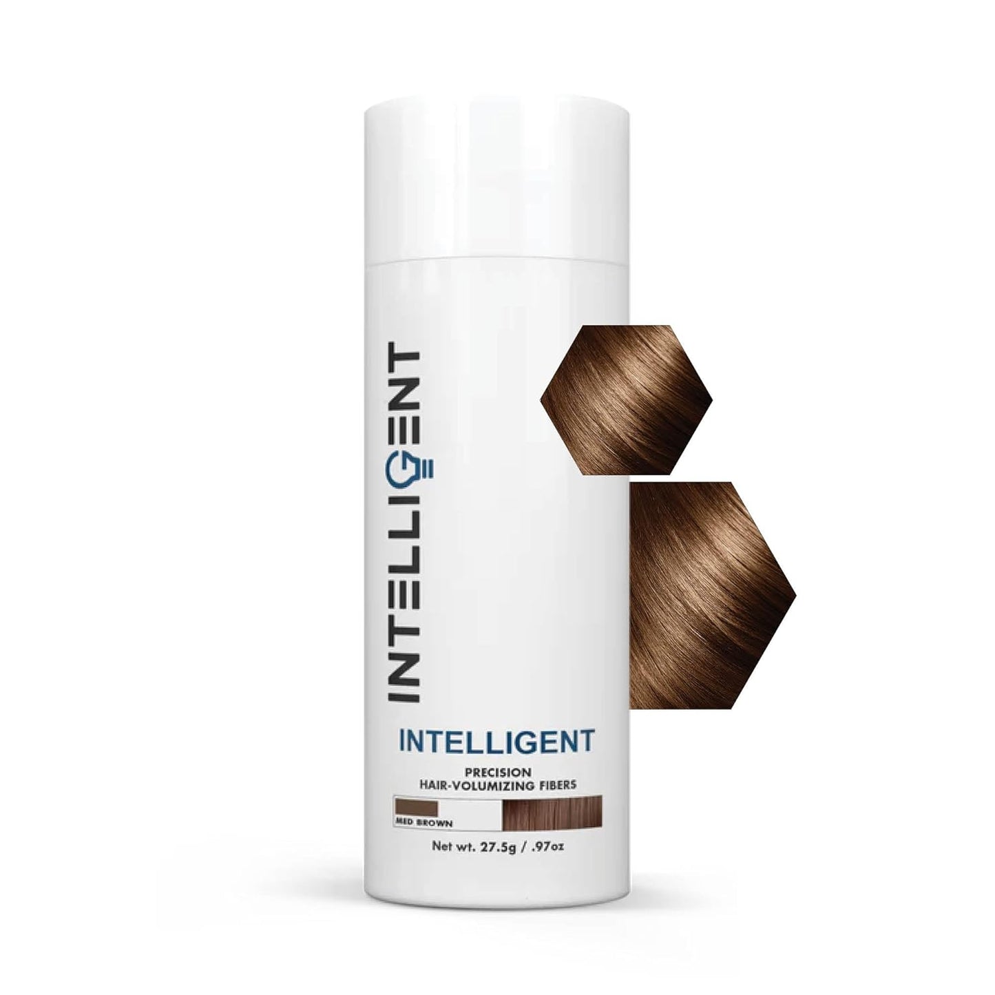 Intelligent Precision Hair-Volumizing Fibers (Medium Brown) | Undetectably Fill in Thinning Hair | 6 Shades Designed For Men or Women | 27.5g