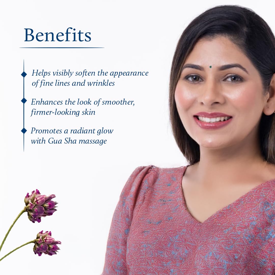 Blue Nectar Bakuchiol Face Serum for Glowing Skin with Gua Sha | Plant-Based Retinol for Face Skincare, Fine Lines, & Dark Circles | Anti-Aging Serum for Women & Men (10 Herbs, 1 Fl Oz)