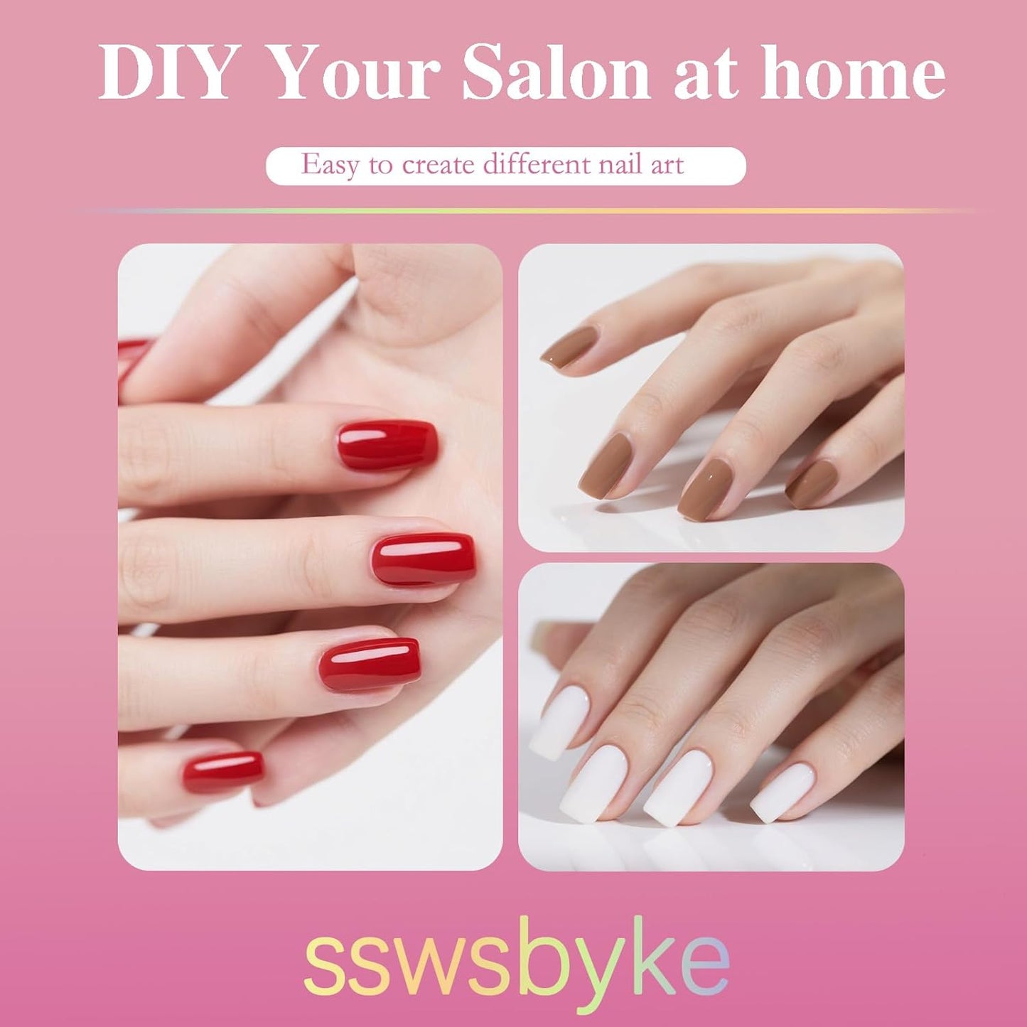 Extra Short Straight Nail Tips, SSWSBYKE 300pcs 15 Sizes Soft Gel Acrylic Nail Tips for Full Cover Pre-Shaped Fake Nails Tips Half Matte Press On Nails for Extension Home DIY Salon