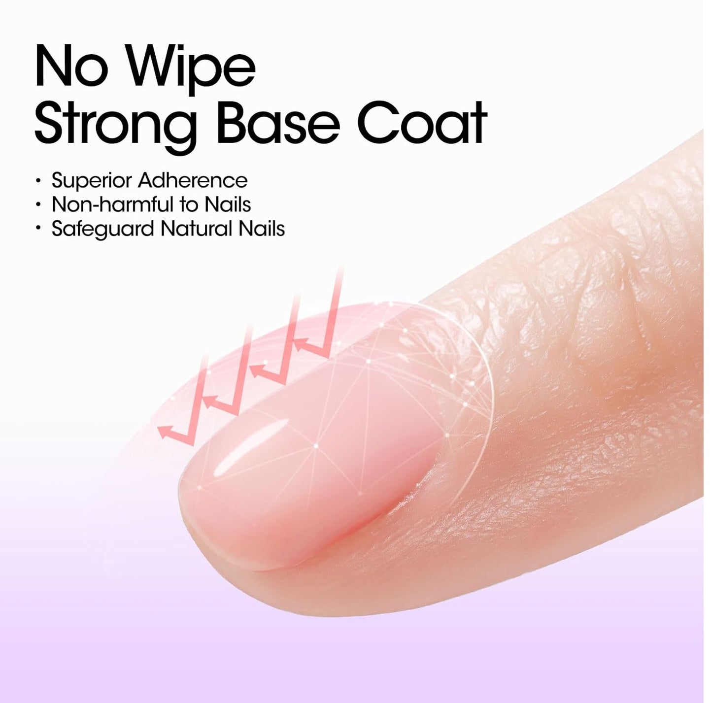 GELLEN Gel Top Coat and Base Coat 2 Pcs 18ml Superior Base Coat Top Coat Set No Wipe Soak Off Ultra Glossy Top Coat Gel Nail Polish UV LED Clear Nail Polish Long Lasting for 28+ Days