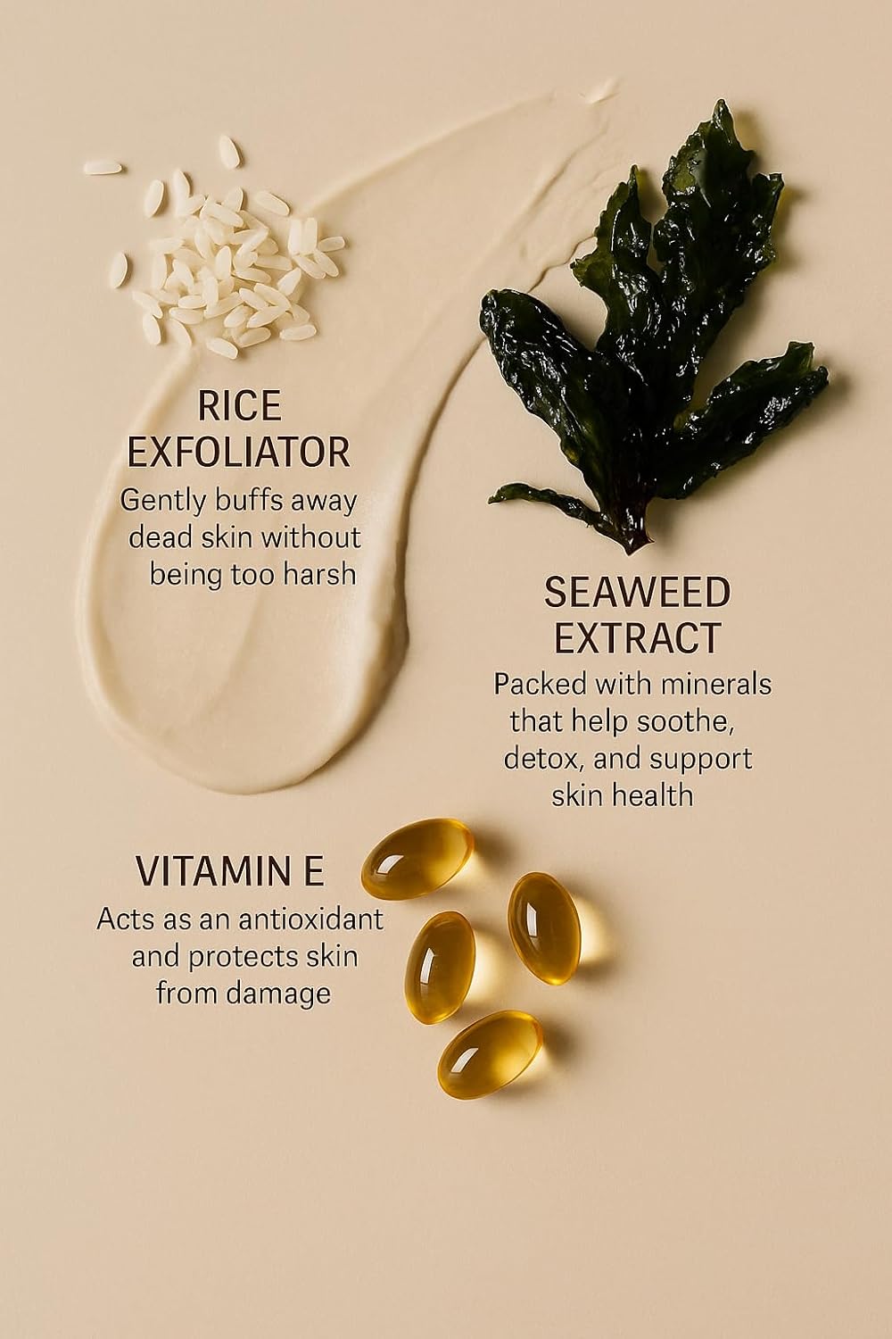 Gente Beauty The Ipanema Scrub Exfoliating Bar Soap – Gentle Cocoa & Rice Scrub for Smooth, Glowing Skin | Natural Ingredients for Daily Use - 4.5 oz