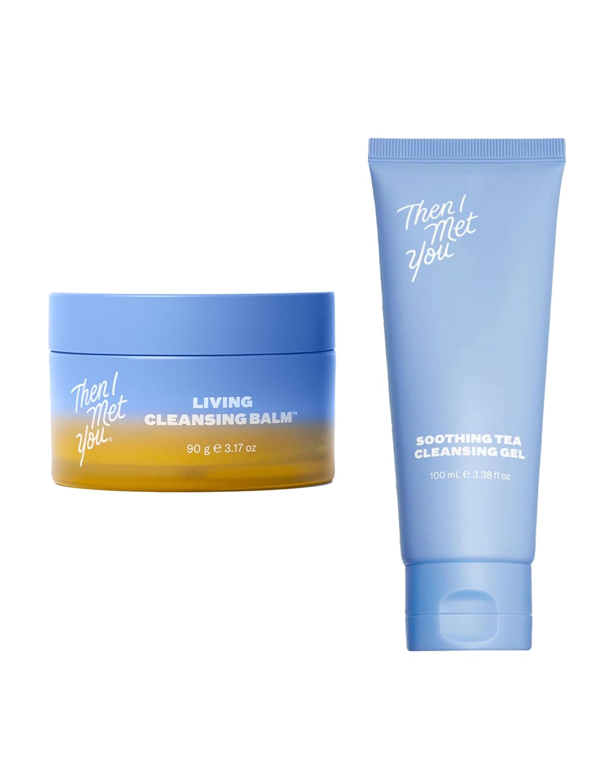 Then I Met You The Cleansing Duo Set with Living Balm Oil Cleanser & Soothing Tea Cleansing Gel Water Cleanser