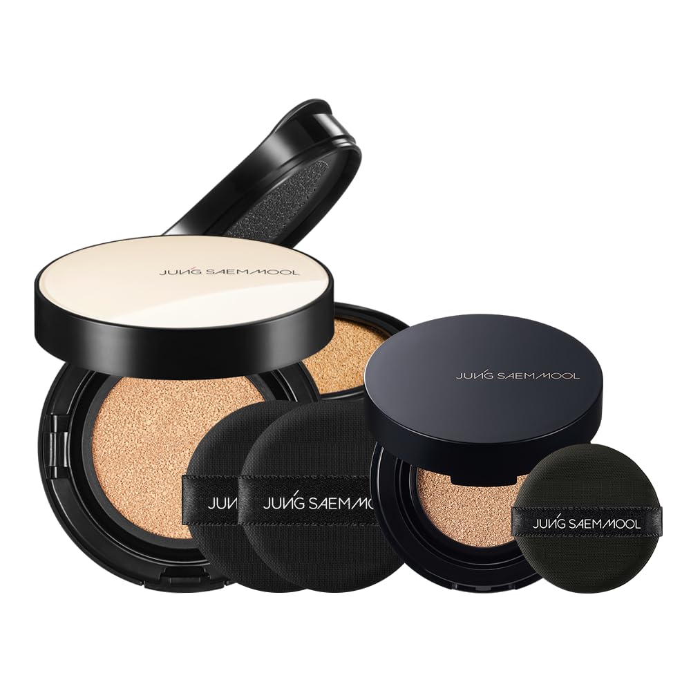[JUNGSAEMMOOL OFFICIAL] Essential Skin Nuder Cushion Gift Set (Fair Light) | Nuder Cushion (Refill included) + Nuder Cushion Mini + Cushion Puff (1pcs) | SPF 50+ PA+++