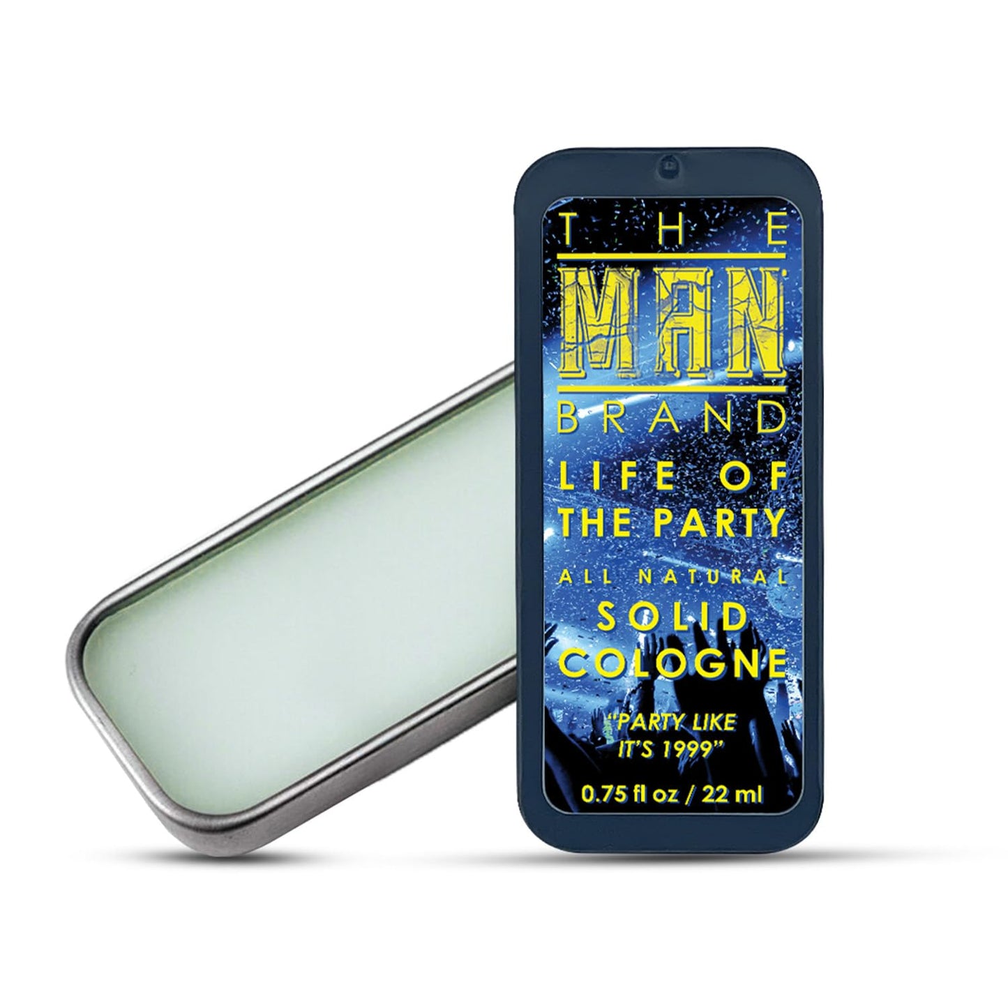 Life of the Party Solid Cologne - Natural Men's Travel Size Cool Water Cologne (3/4 oz, Pack of 1)