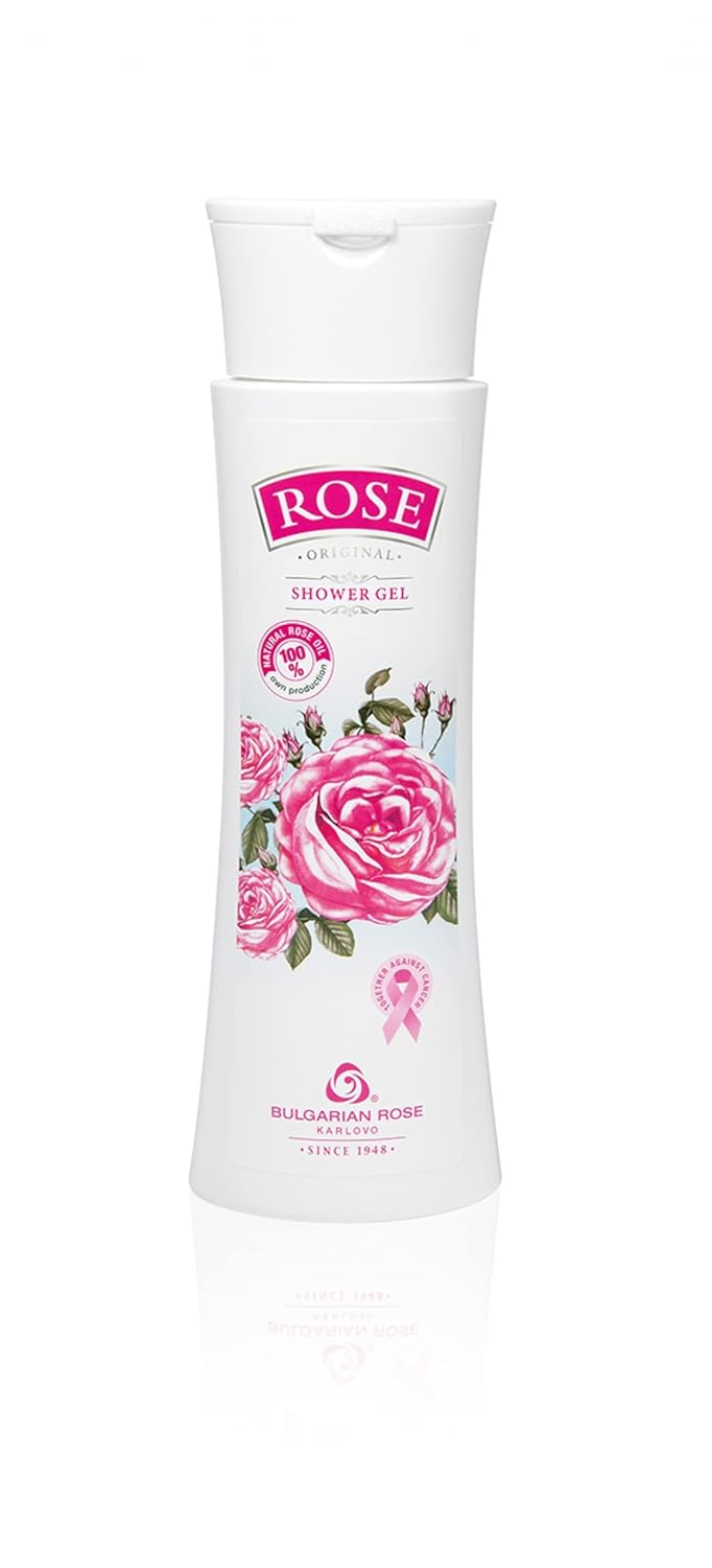Bulgarian Rose 5 Piece Gift Set with Bulgarian Natural Rose Soap, Rose Body Wash, Rose Hand Cream, Rose Day Face Cream, Rose Micellar Water