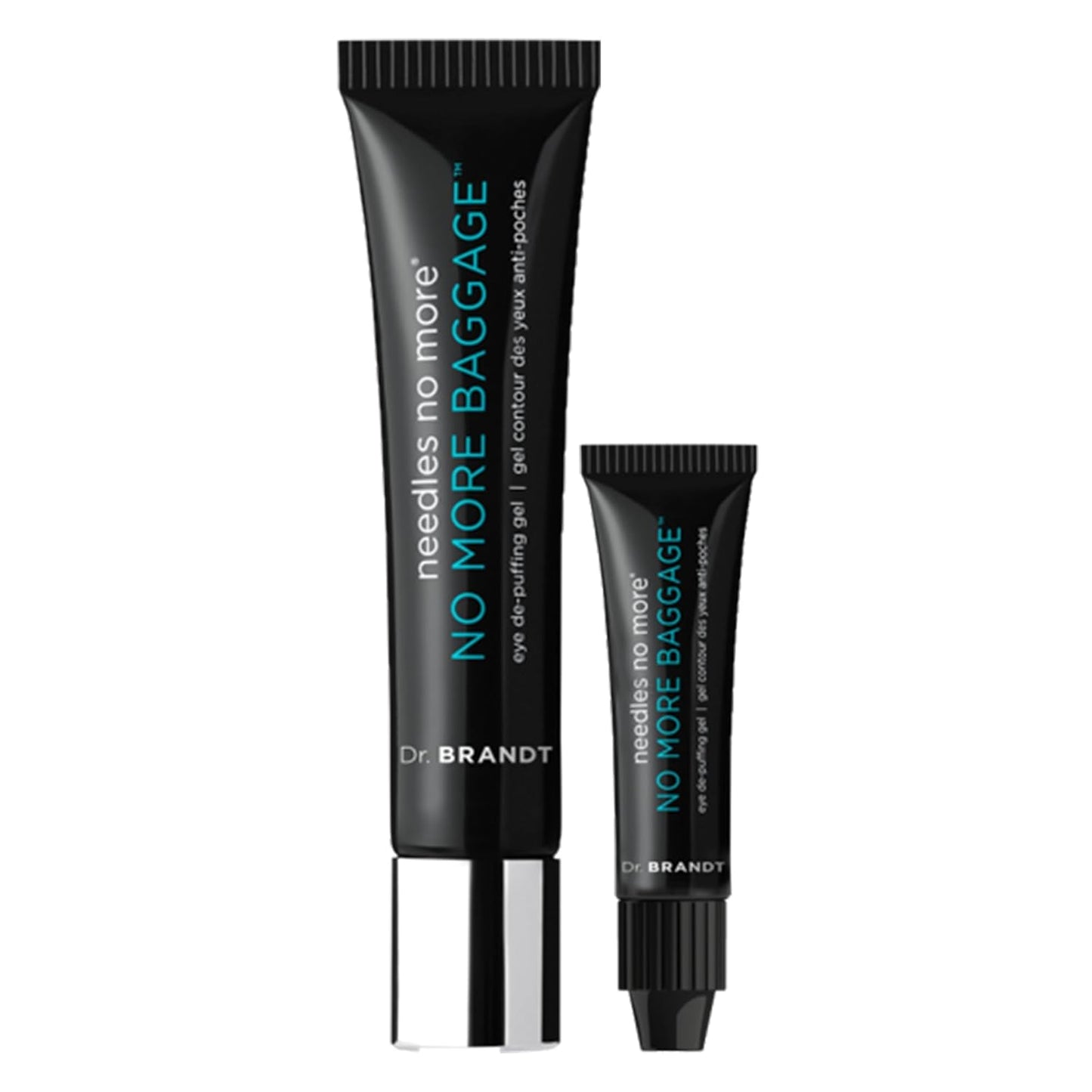 Dr. Brandt Needles No More Baggage - De-Puffs Under-Eye Bags and Brightens Dark Circles - Full (0.5 oz) + Travel Size (0.25 oz)