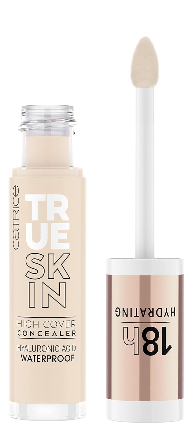 Catrice | True Skin High Cover Concealer (001 | Neutral Swan) | Waterproof & Lightweight for Soft Matte Look | With Hyaluronic Acid & Lasts Up to 18 Hours | Vegan, Cruelty Free