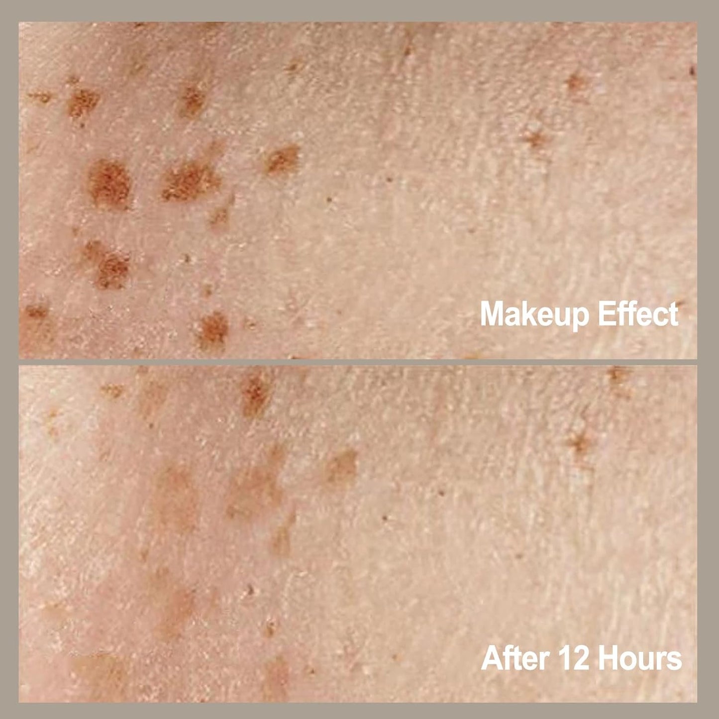 Freckle Stamp Natural Like Freckle Pen Makeup Fake Freckles Cushion Waterproof Long Lasting Quick Dry, Get Sun-kissed Stars Makeup Freckle in One Press, Pleasant Brown (Coffee), 15g