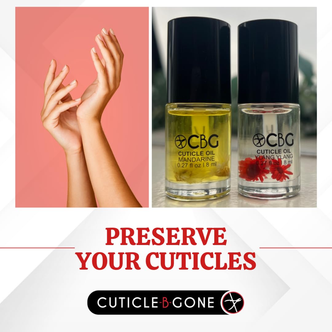Cuticle Oil for Nails, Hydrating Cuticle Oil, Softens Dry Cuticles, Moisturizes Nail Beds, Conditions Skin, Smooths Rough Edges, Supports Nail Care, Mandarine, 0.27 Fl Oz