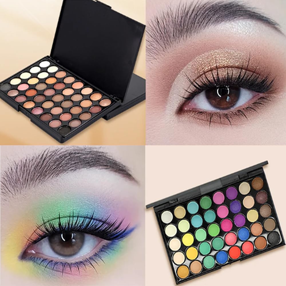 Eyeshadow Palette 40 Color Makeup Palettes Matte Eyeshadow Waterproof Makeup Mixer Palette Make-up For Women Beauty… (Type B)